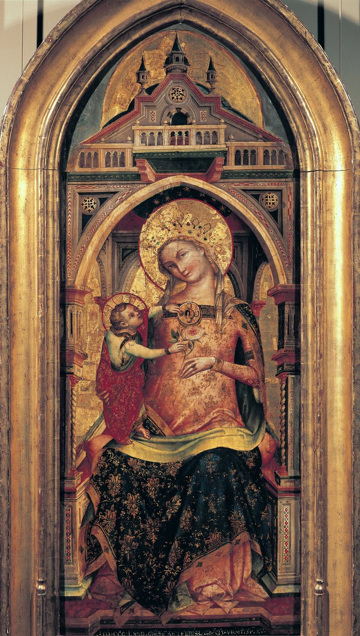 De Maagd en het Kind, 1372 door Lorenzo Veneziano
