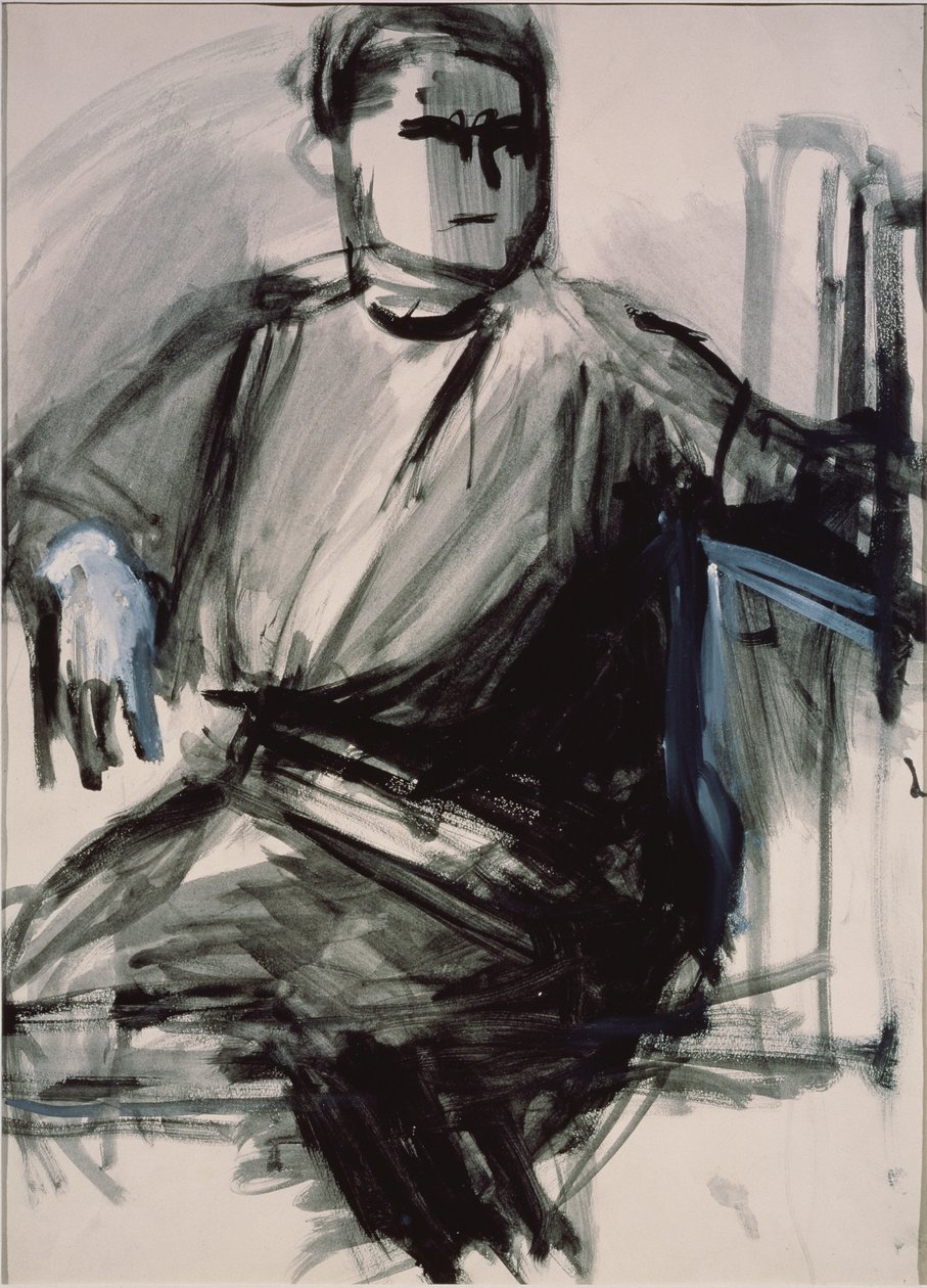 Zelfportret, 1934 door Vera Mikhailovna Yermolayeva