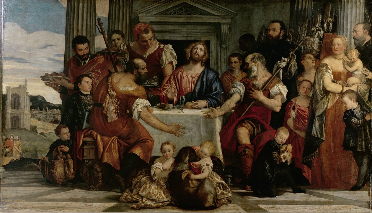 Avondmaal in Emmaüs door Paolo Veronese