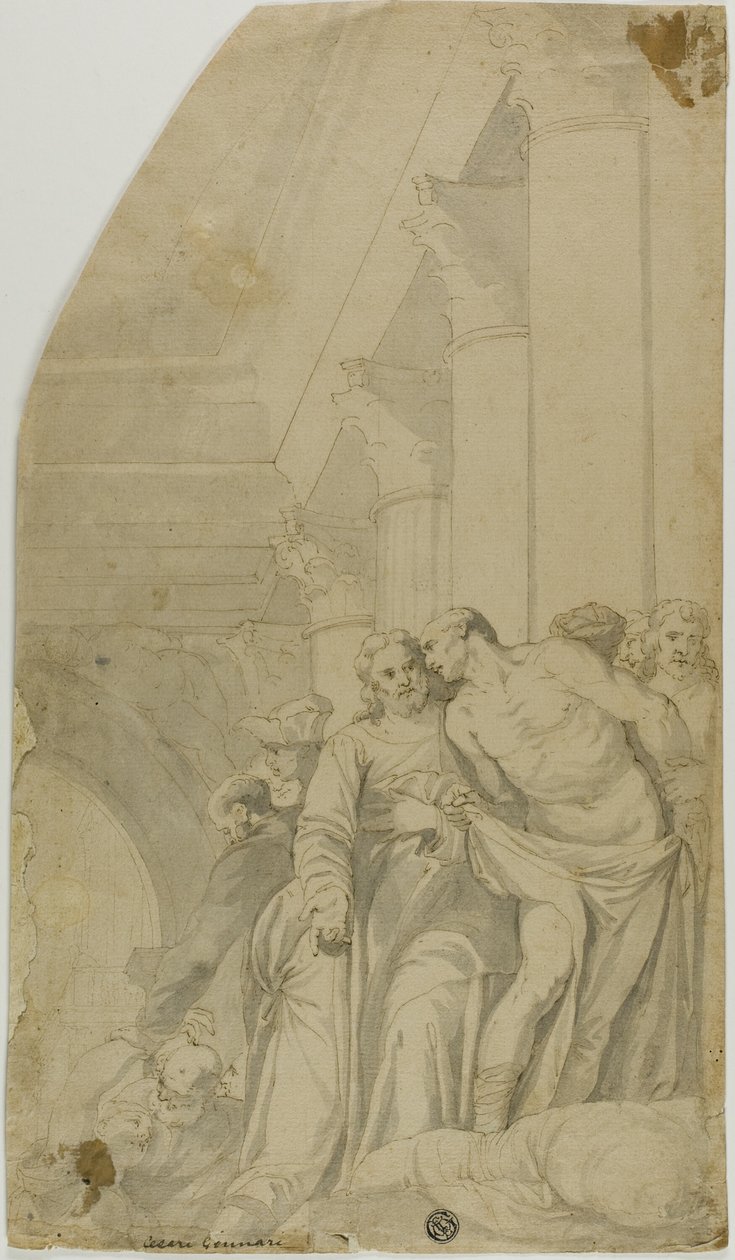 Christus geneest de zieken bij de vijver van Bethesda door Veronese (Paolo Caliari)