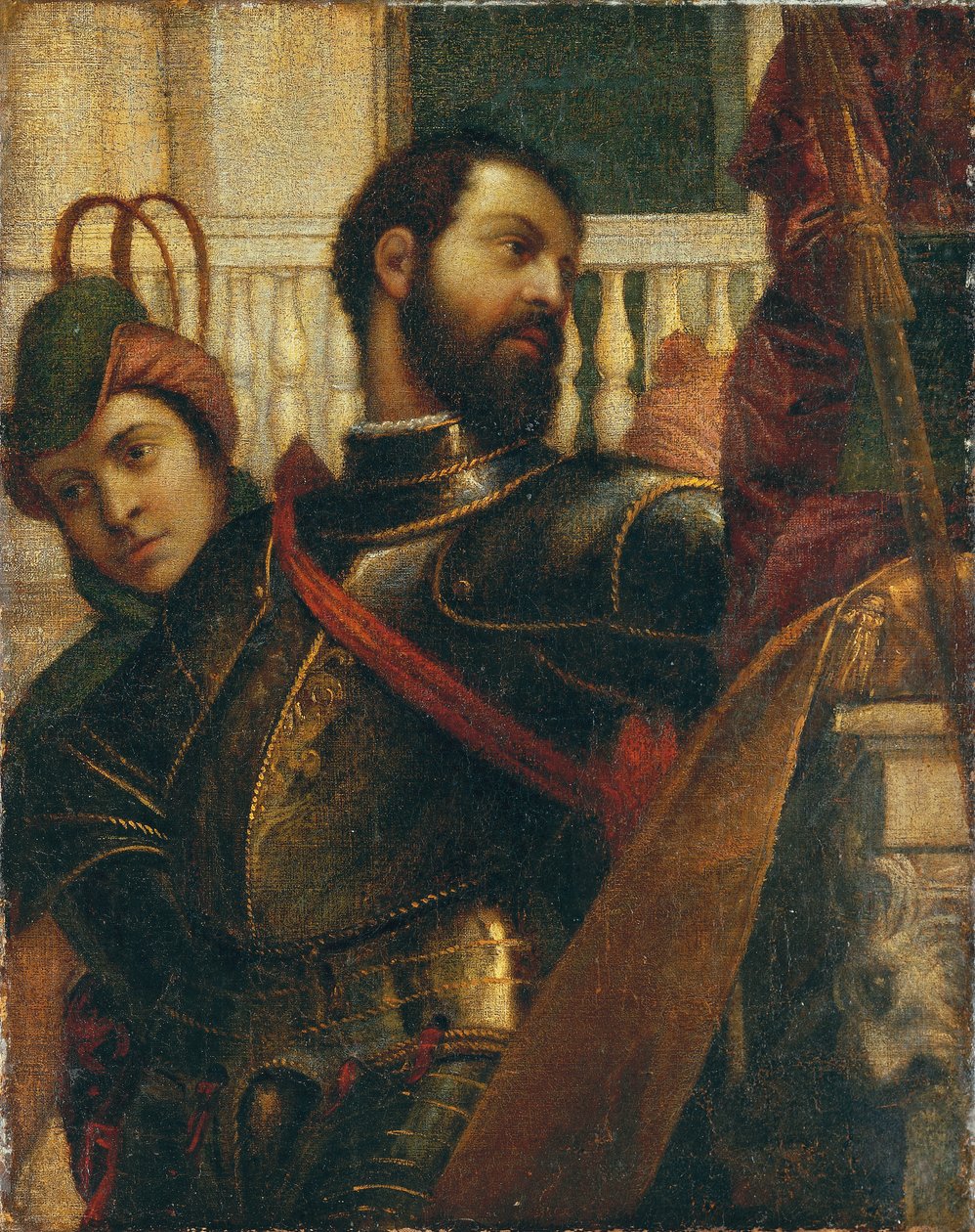 Een ridder en zijn page: een fragment door Veronese