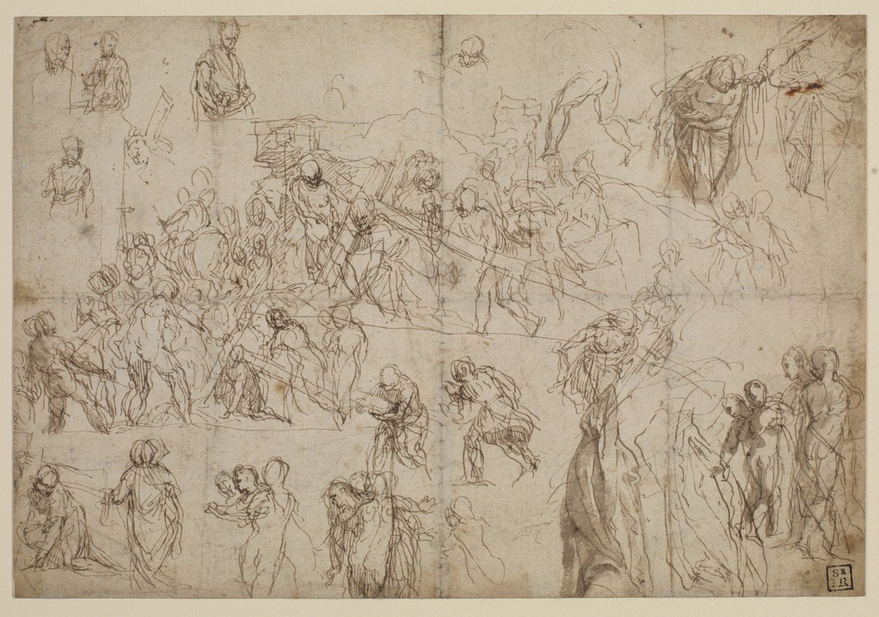 Studies voor Christus die het Kruis draagt door Veronese