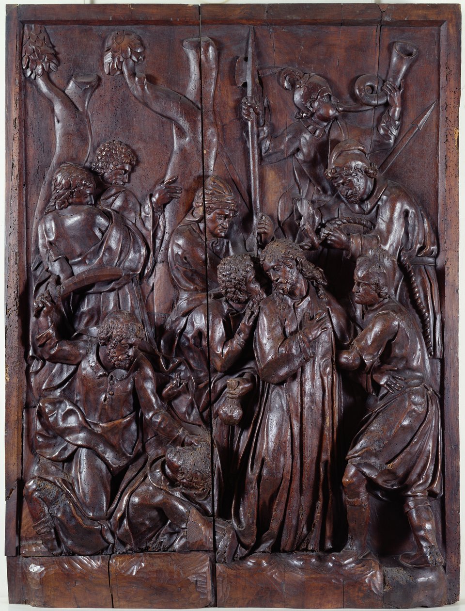 De kus van Judas en de arrestatie van Christus door Vicente Martin Basabe