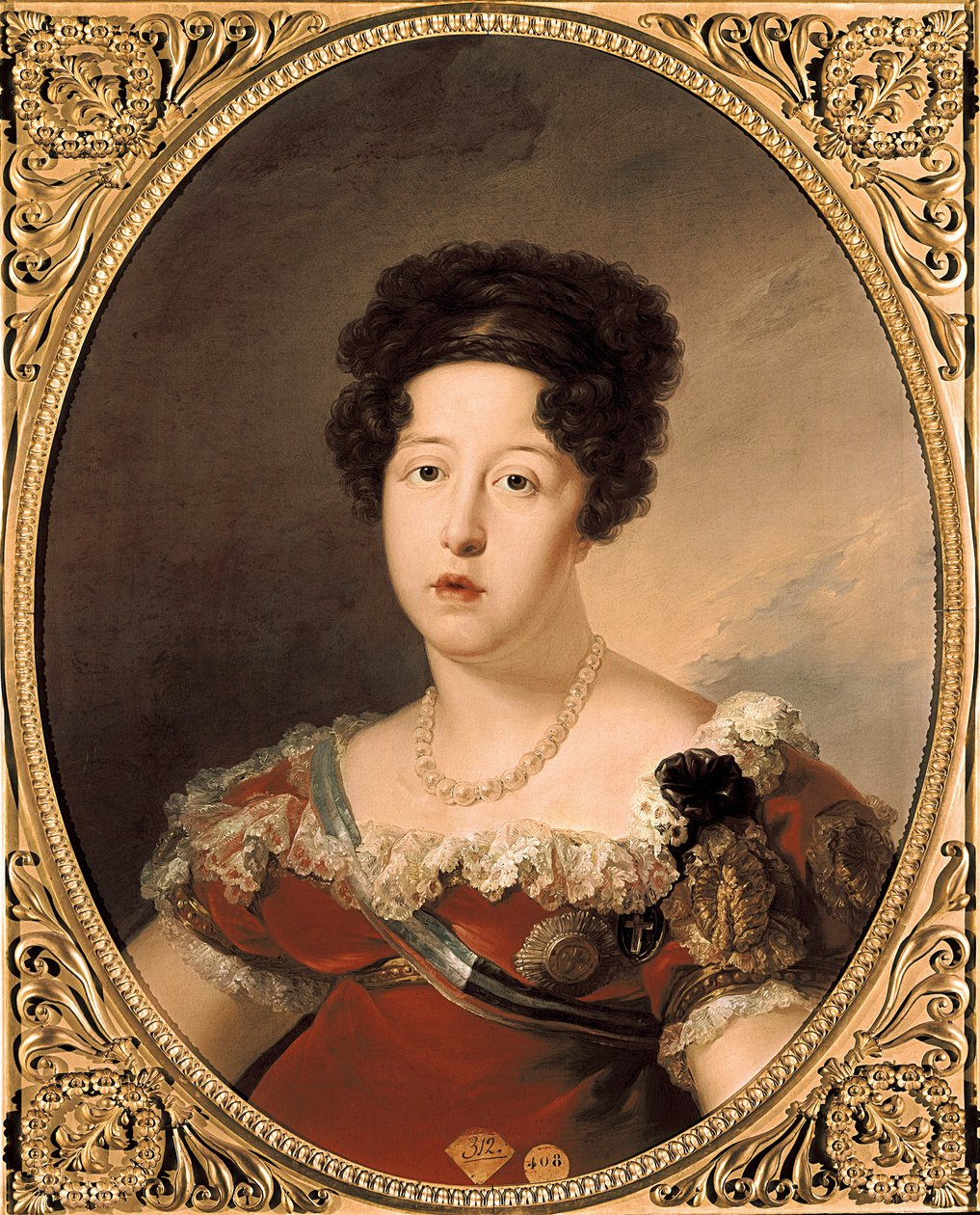 Portret van Maria Isabella van Portugal door Vicente Lopez y Portana