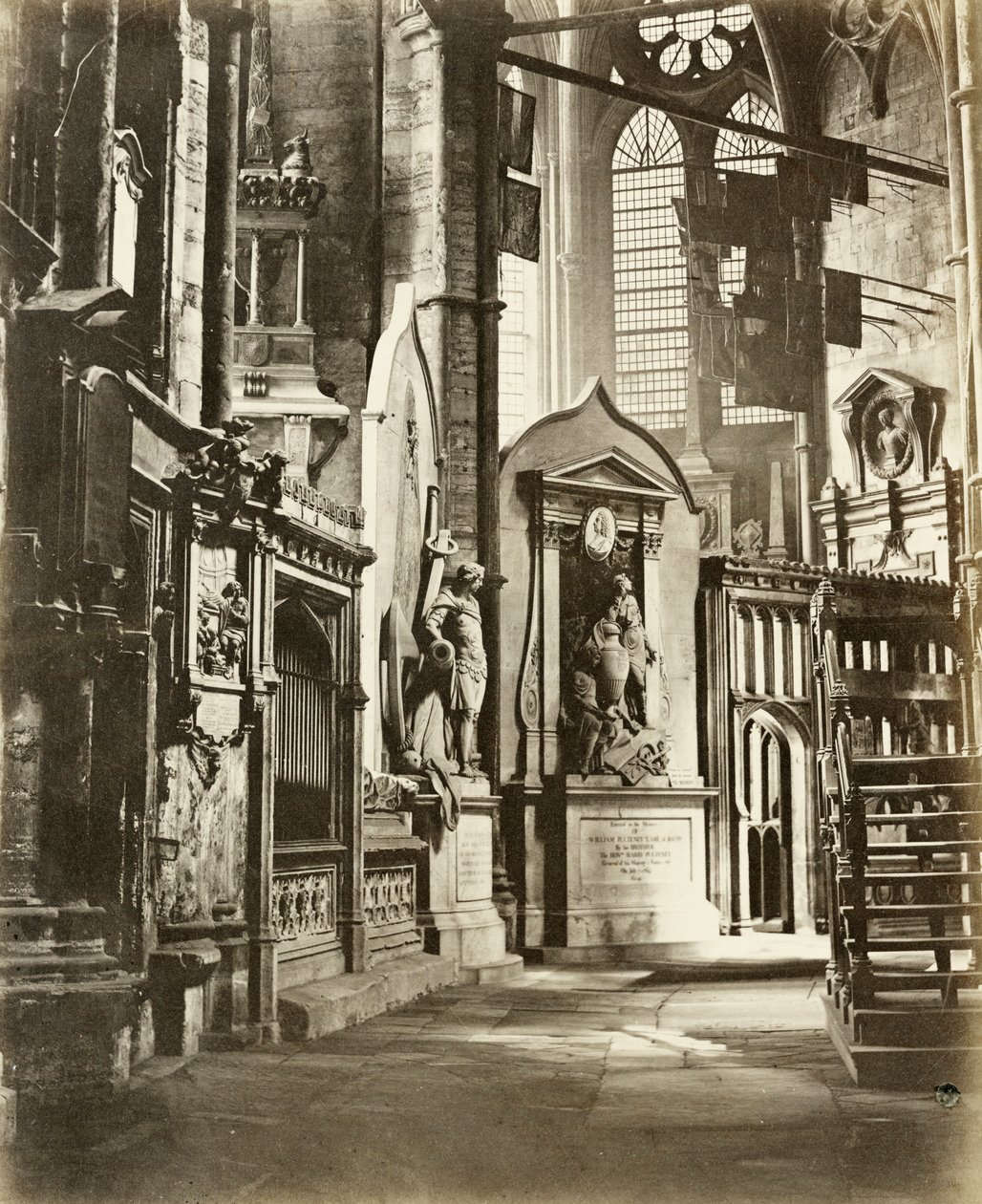 Noordbeuk van Westminster Abbey, Londen door Victor A Prout