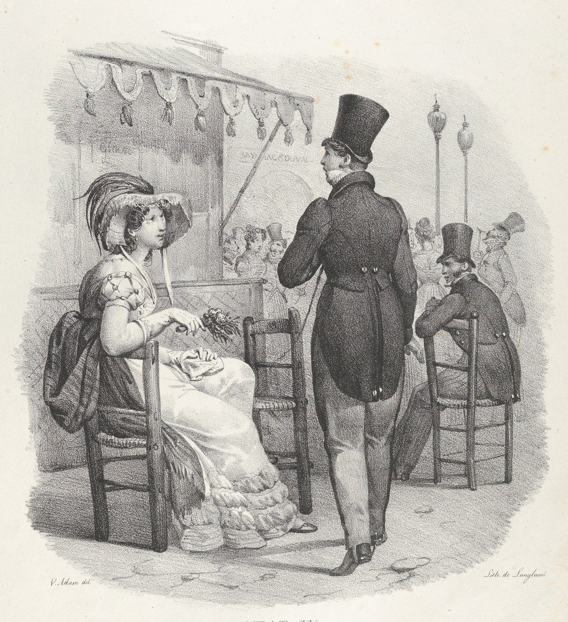 Hoofdstuk IV: Elle me regard! Dieu quel bonheur! Ze merkt me op! Wat een geluk!, 1824 door Victor Adam