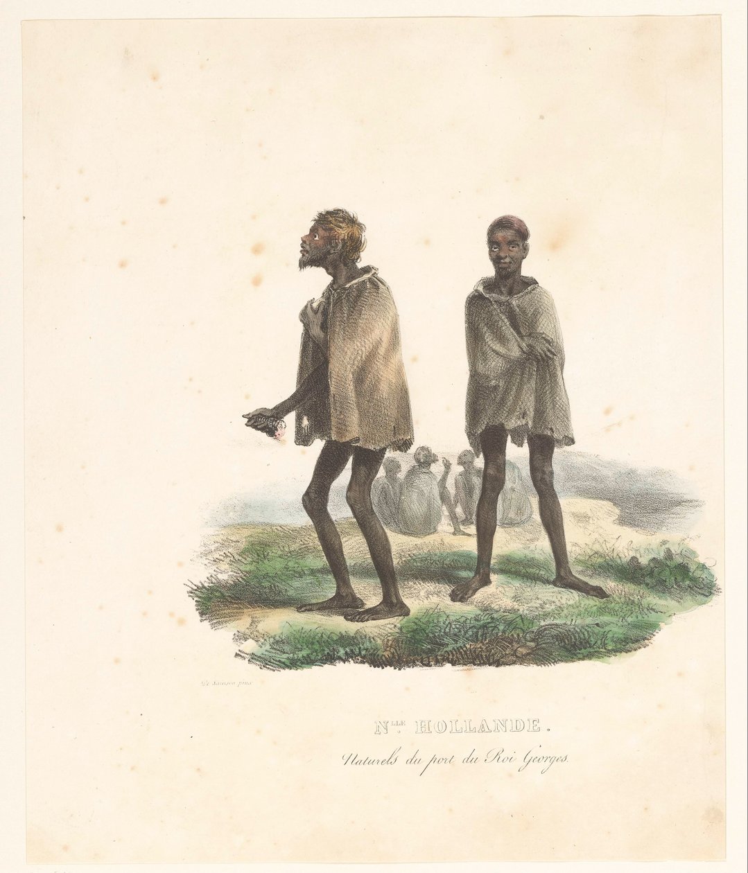 Kleding van de inwoners van King George Sound (West-Australië) door Victor Adam