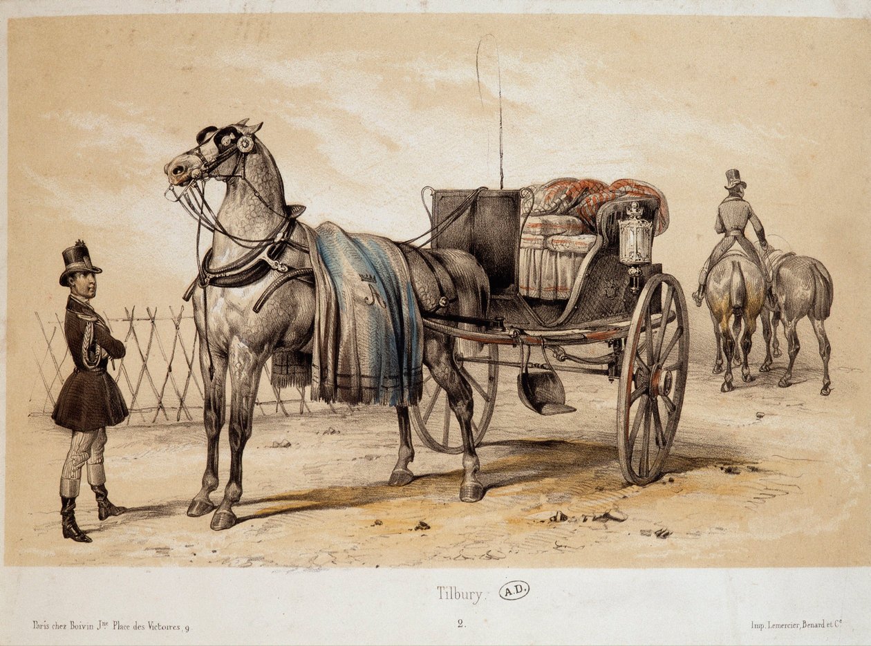 Tilbury - Lithografie door Adam, ca. 1840 door Victor Adam