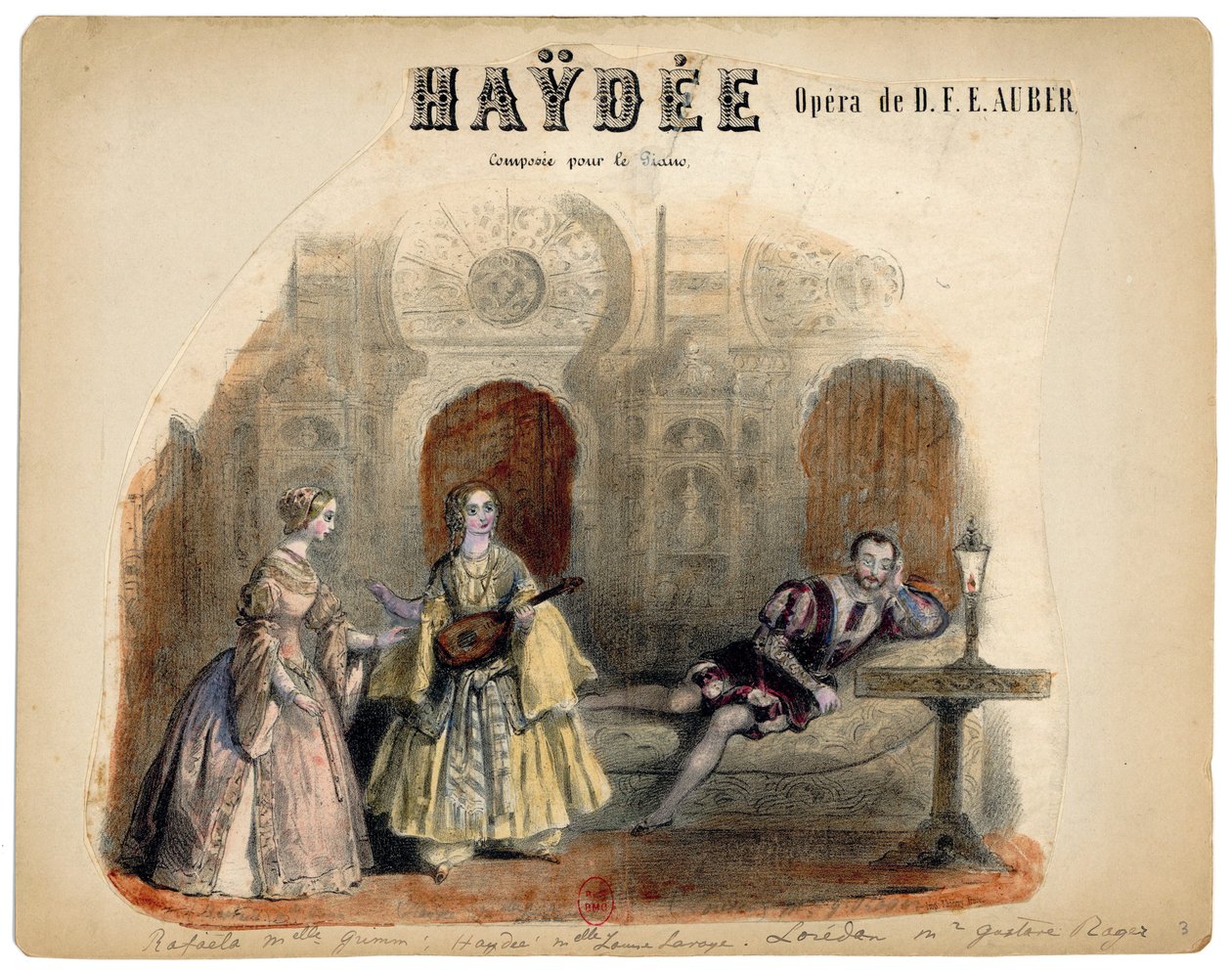 Auber - Haydée - illustratie door Victor Coindre, 1848 door Victor Coindre