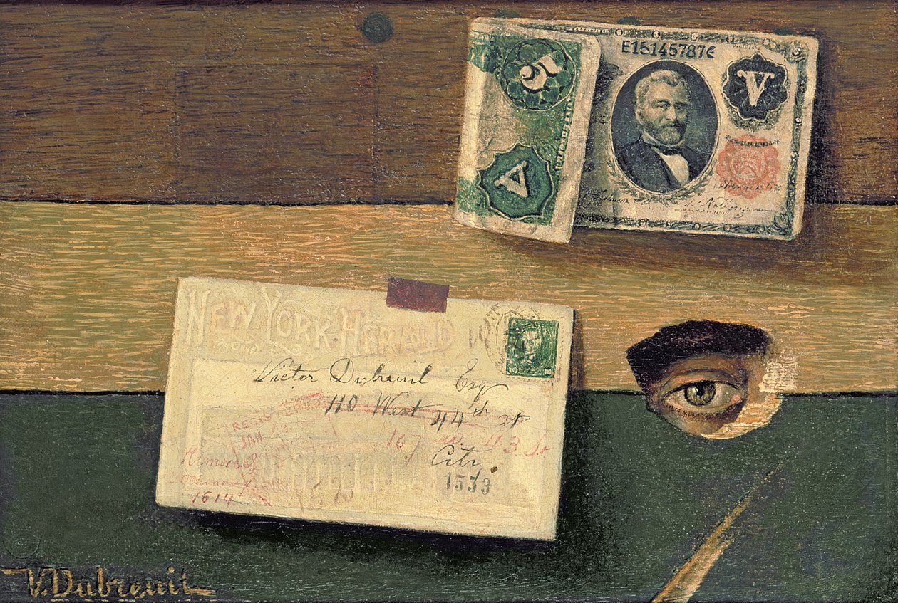 Het oog van de kunstenaar, ca. 1898 (olieverf op doek) door Victor Dubreuil