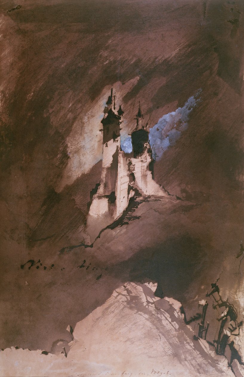 Herinnering aan een kasteel in de Vogezen, 1857 door Victor Hugo