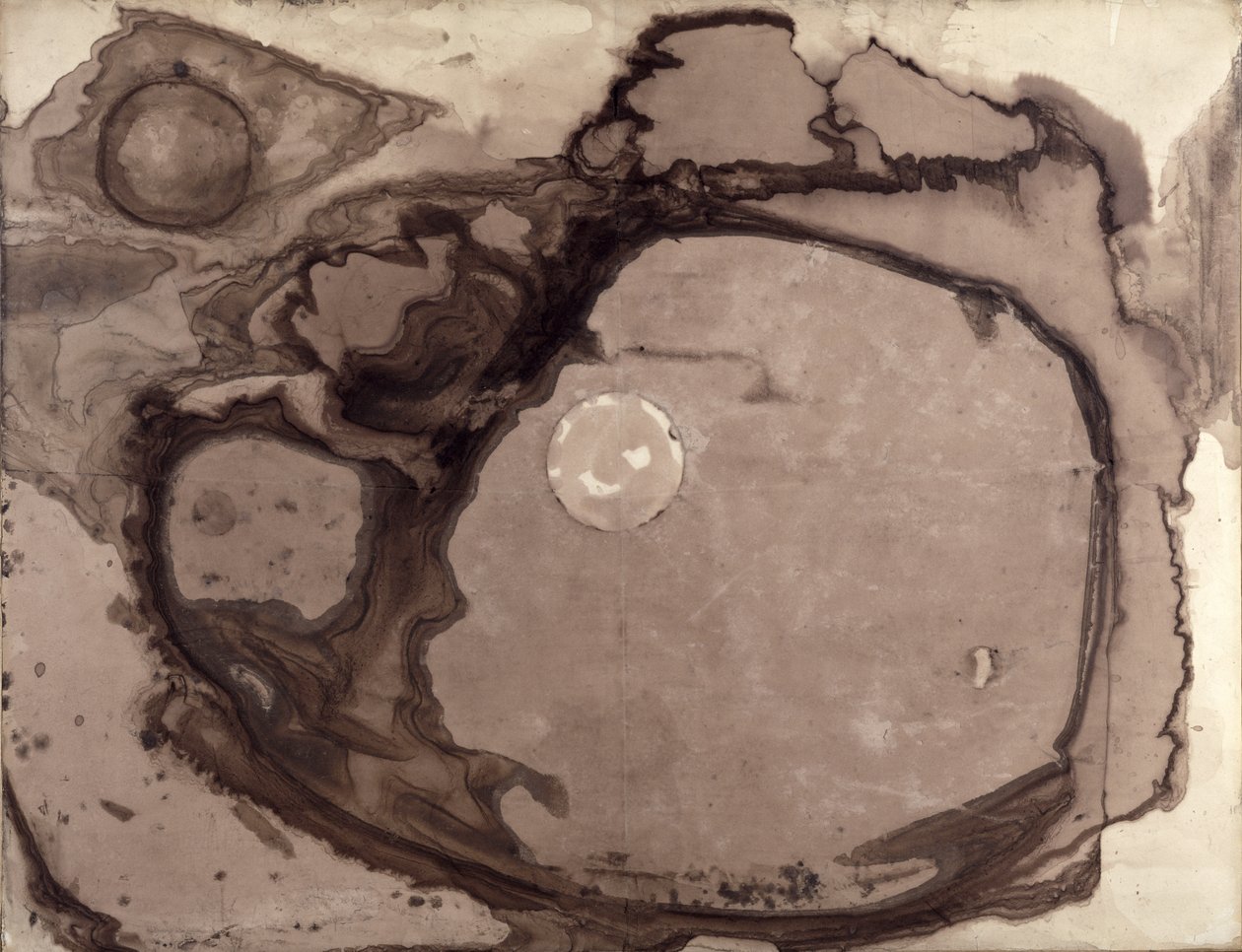 Planeten, 1857 (inkt en was op papier) door Victor Hugo