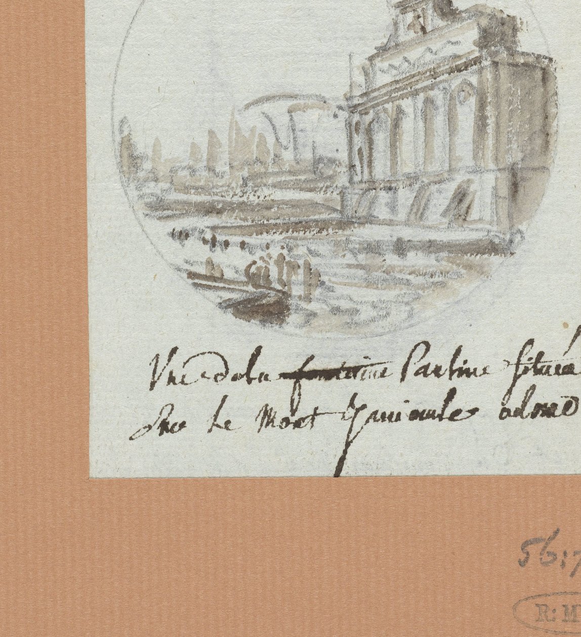 De Aqua Paolo, der Brunnen auf dem Janiculus door Victor Jean Nicolle