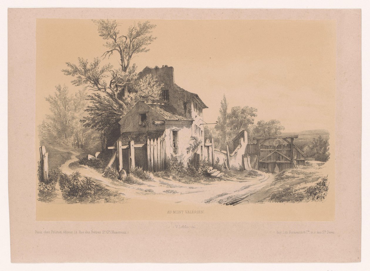 Boerderij op de Mont Valérien door Victor Lefranc