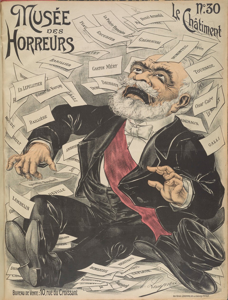 Musée des Horreurs Galerie der Verschrikking: Émile Loubet, 1899 door Victor Lenepveu