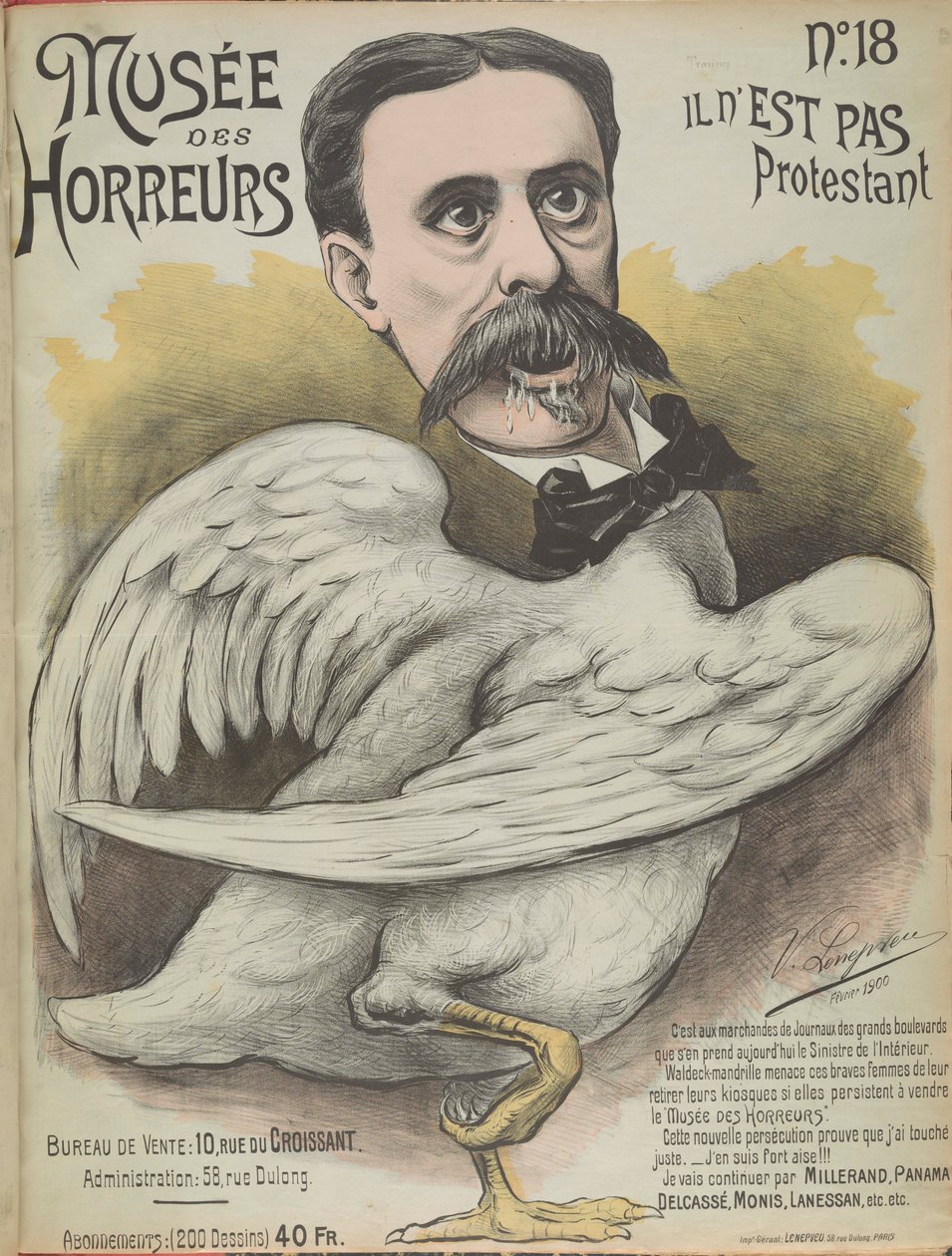 Musée des Horreurs Galerij van gruwelen: Ludovic Trarieux, 1899 door Victor Lenepveu