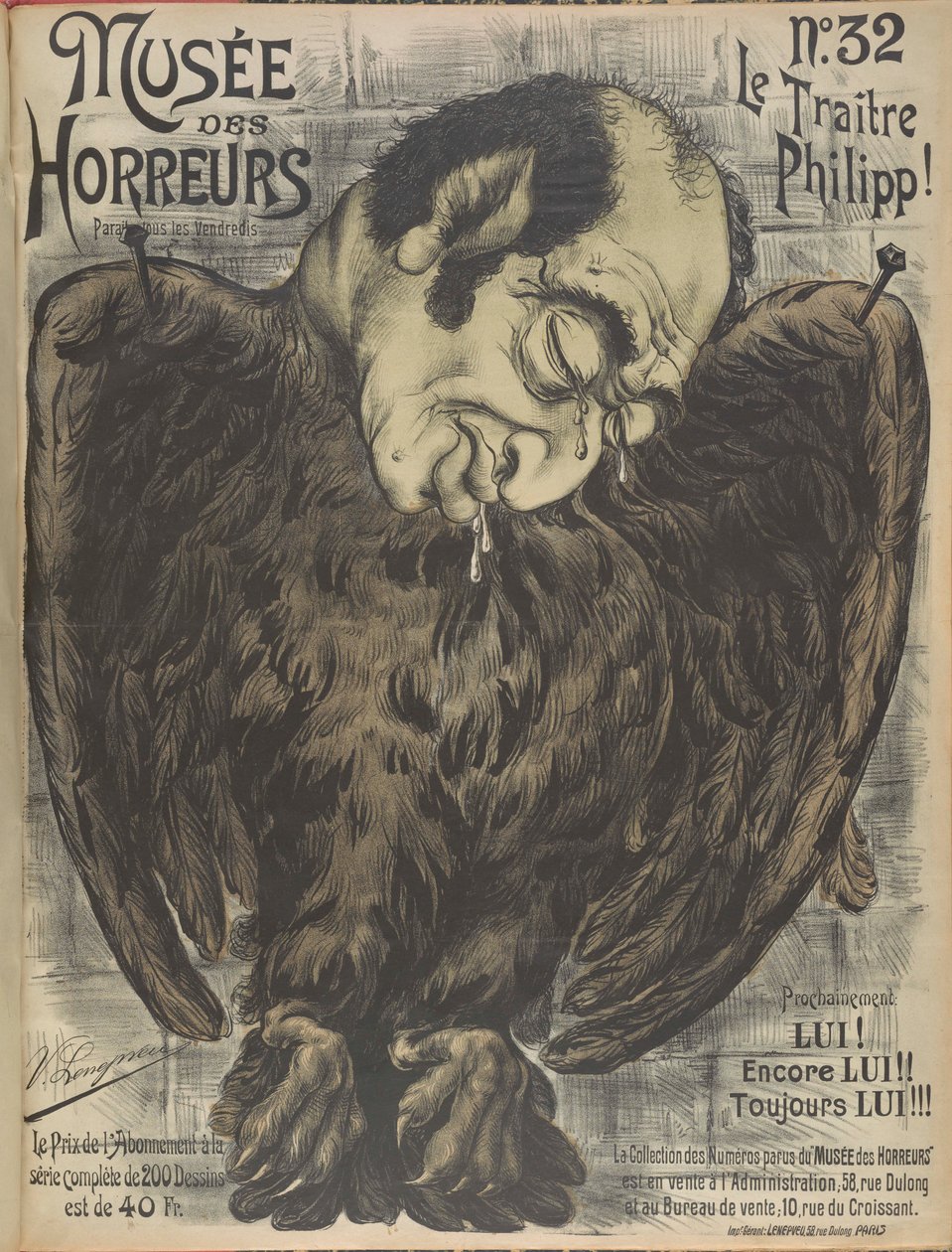 Musée des Horreurs Galerie der Verschrikking: Phillippe de Rothschild, 1899 door Victor Lenepveu