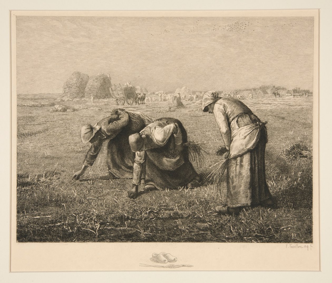 Les glaneuses door Victor Louis Focillon