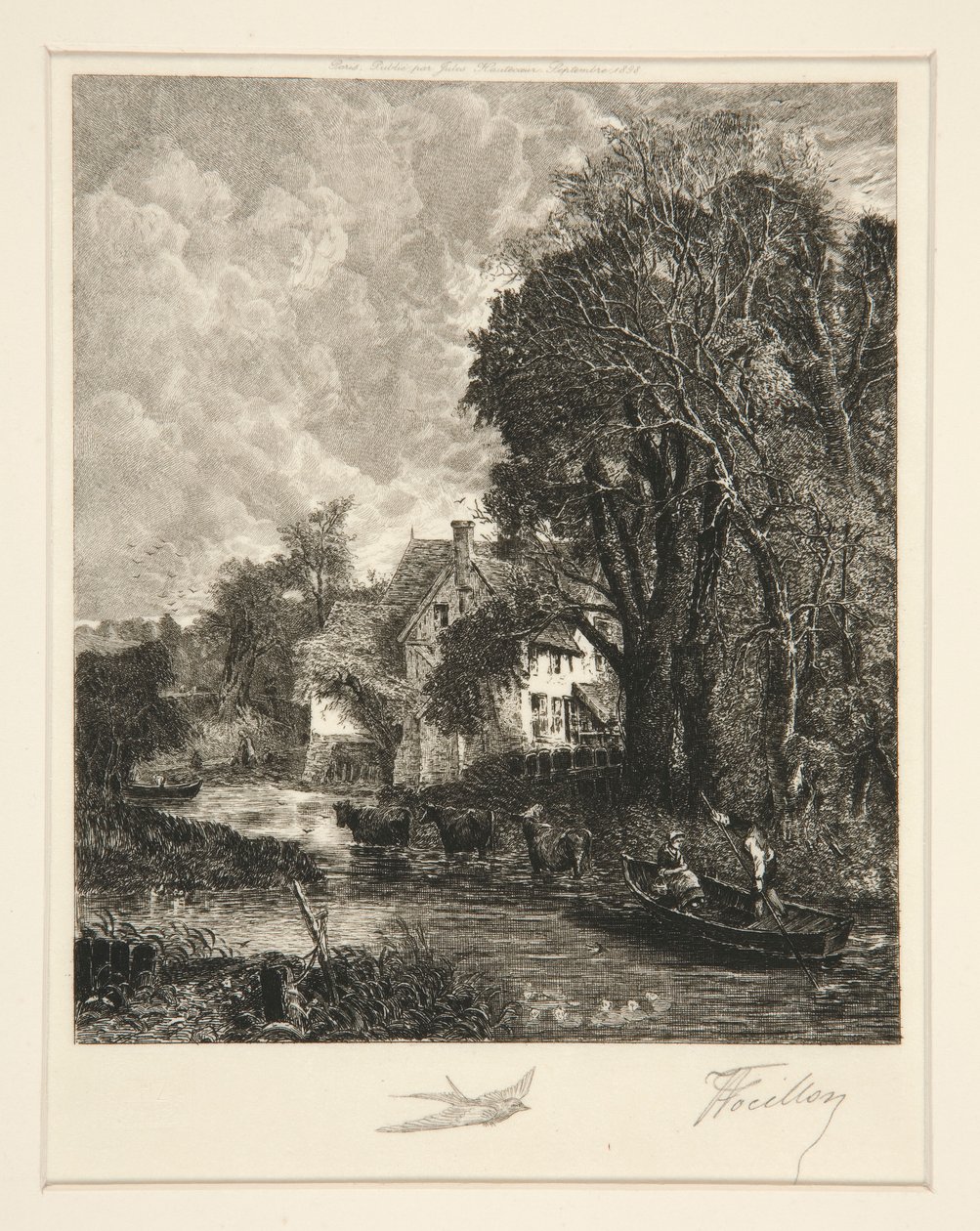 De Vallei Boerderij door Victor Louis Focillon
