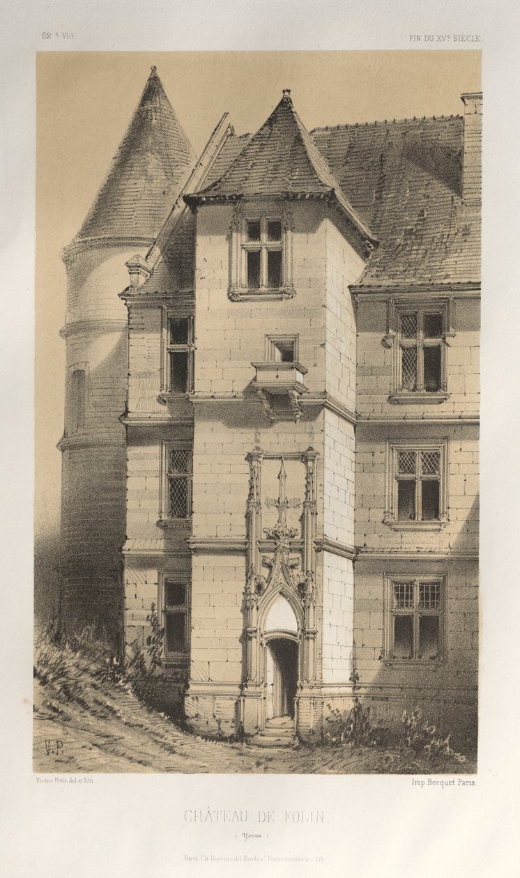 Château de Folin (Yonne) door Victor Petit
