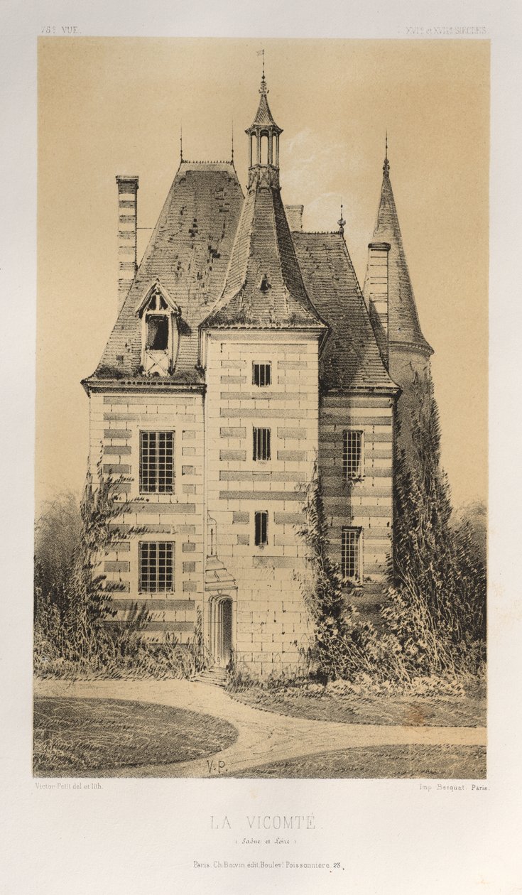 La Vicomté (Saône et Loire) door Victor Petit