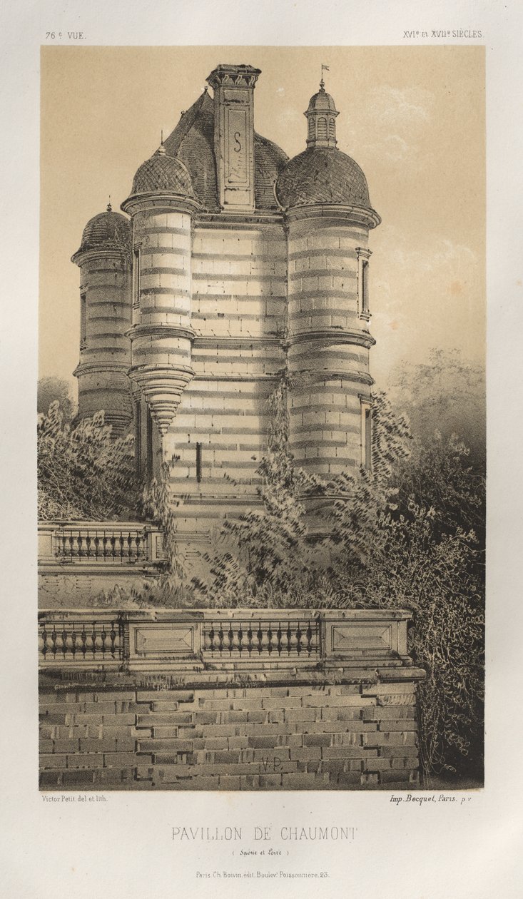 Pavillon De Chaumont (Saône et Loire) door Victor Petit