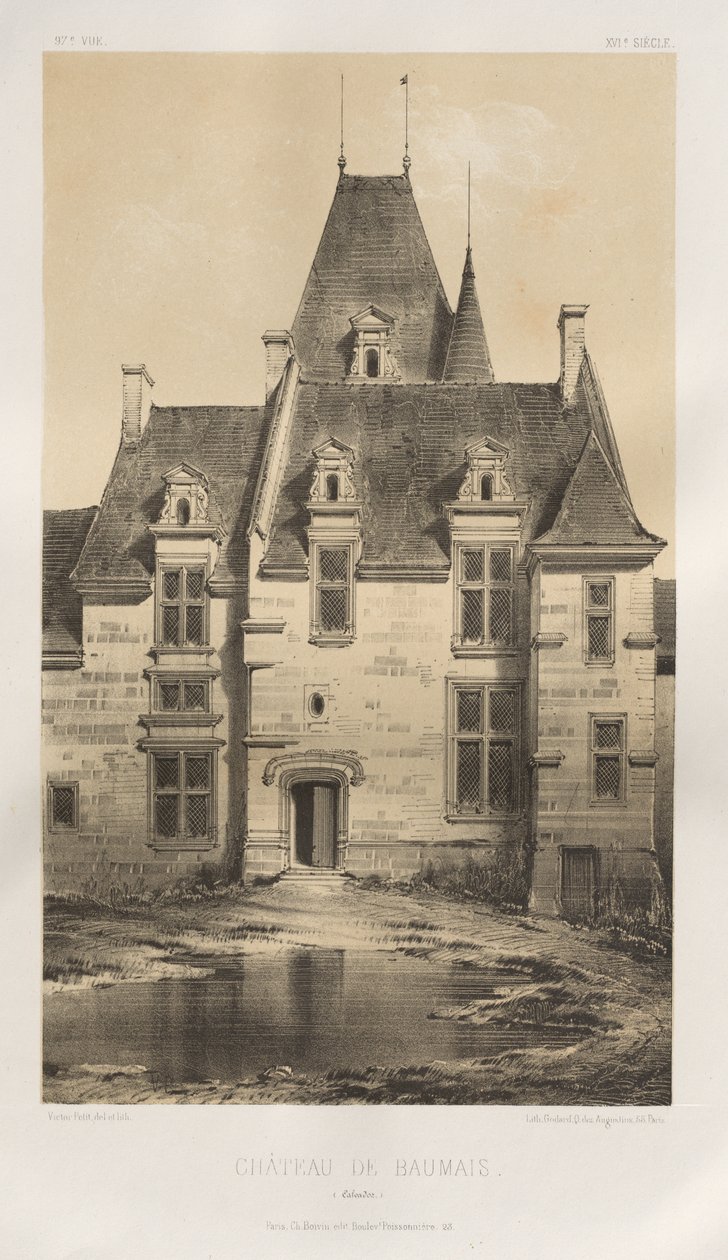 Château de Baumais (Calvados) door Victor Petit