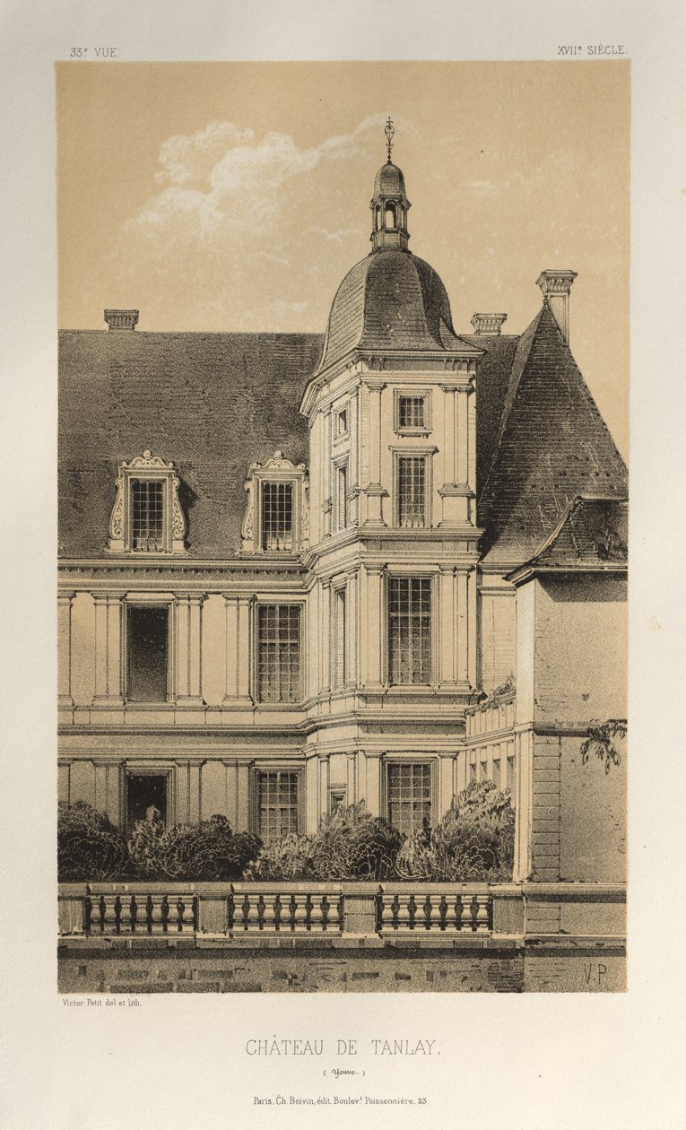 Château de Tanlay (Yonne) door Victor Petit