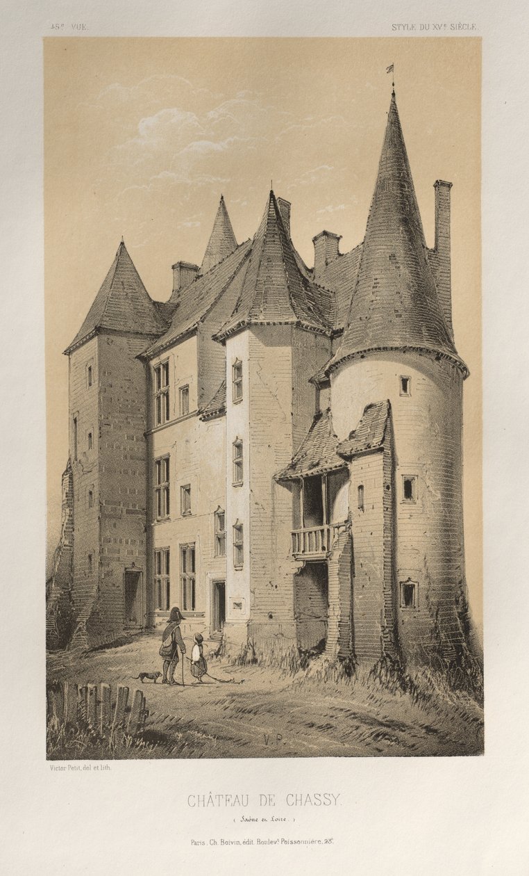 Château de Chassy (Saône et Loire) door Victor Petit