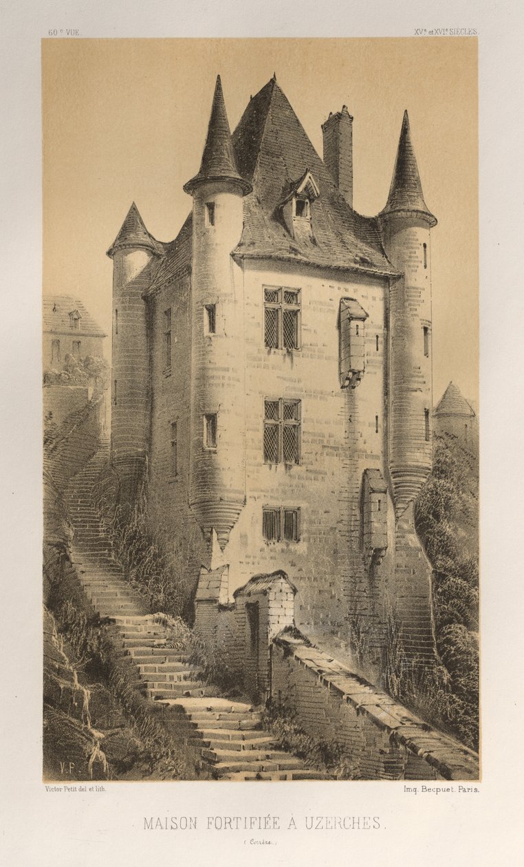 Maison Fortifiée À Uzerches Corrèze door Victor Petit
