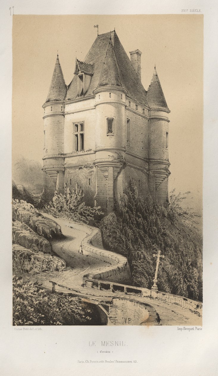 ...Pl. 77, Le Mesnil Corrèze, 1860 door Victor Petit
