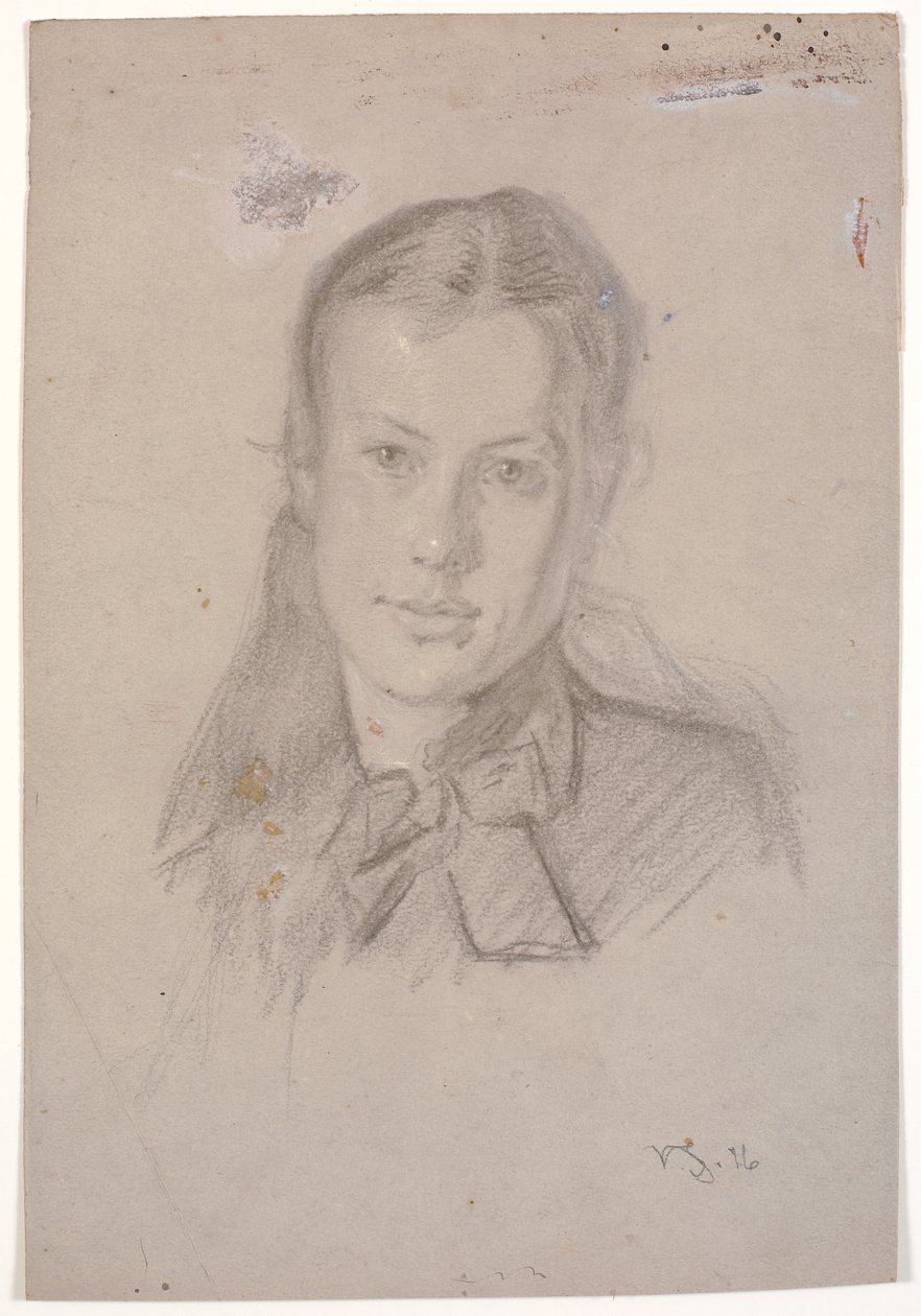 Portret van Martha Møller (gehuwd met Viggo Johansen 1880) door Viggo Johansen