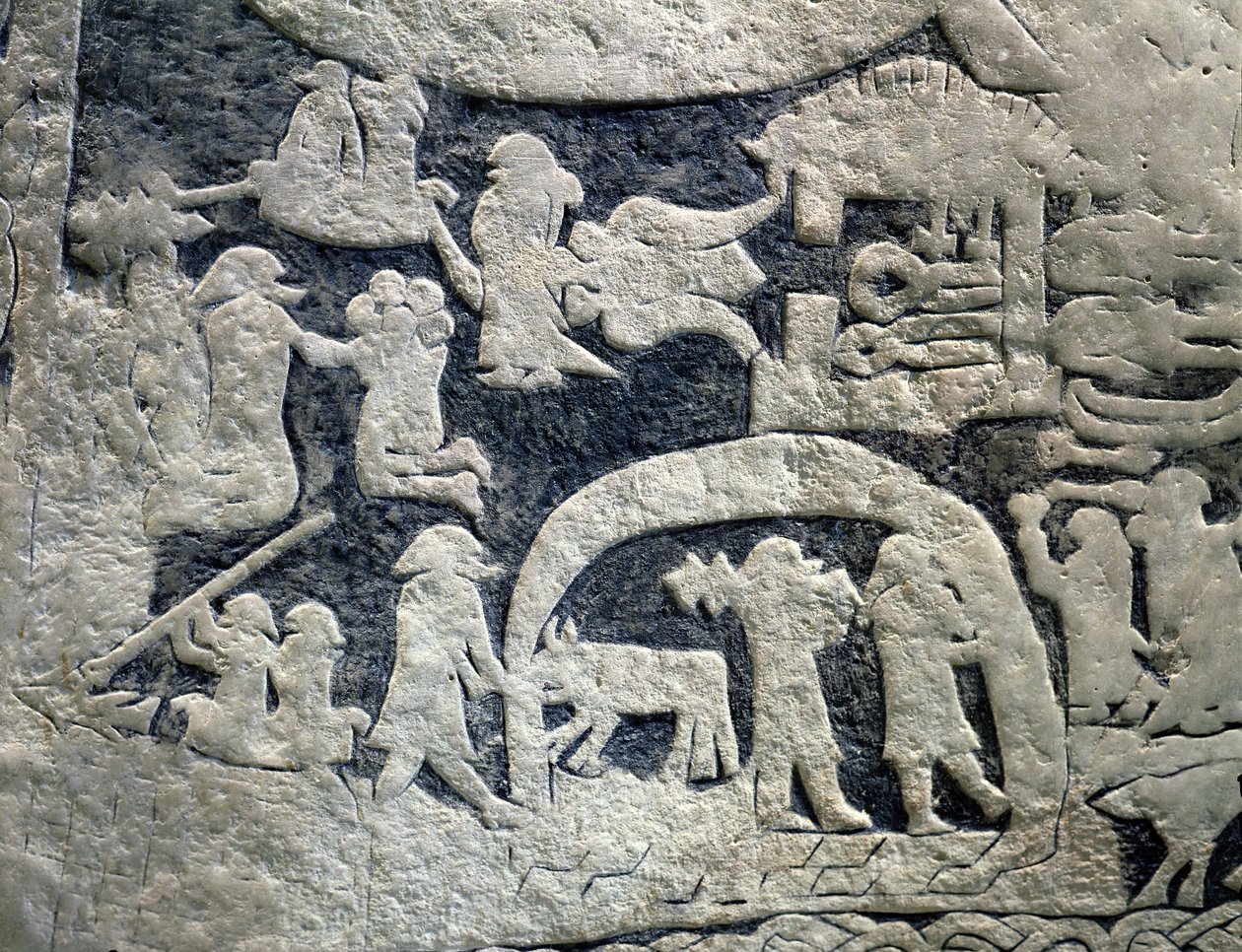 Detail van de legende van Valhalla door Viking