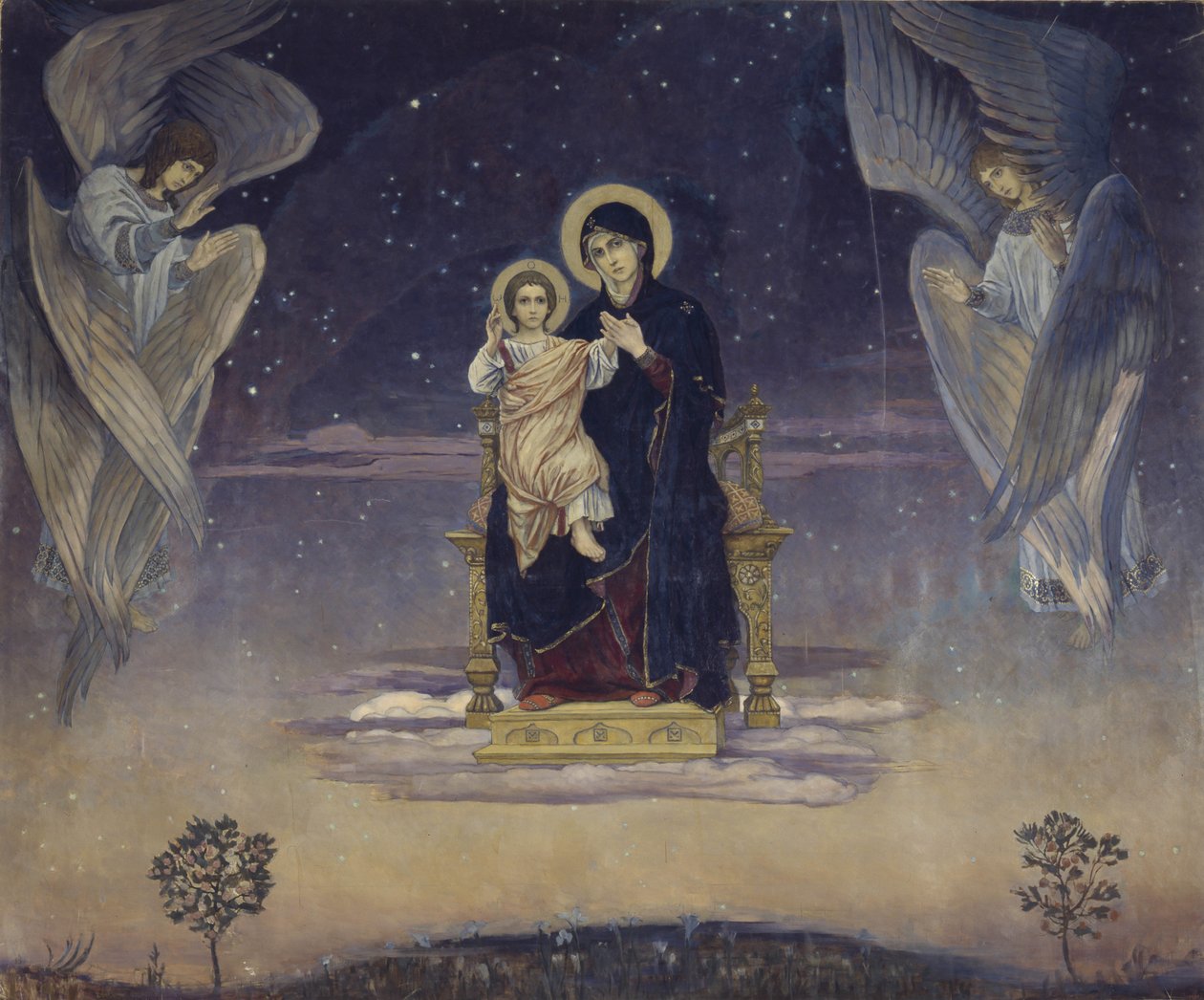 De Maagd, 1901 door Viktor Mikhaylovich Vasnetsov