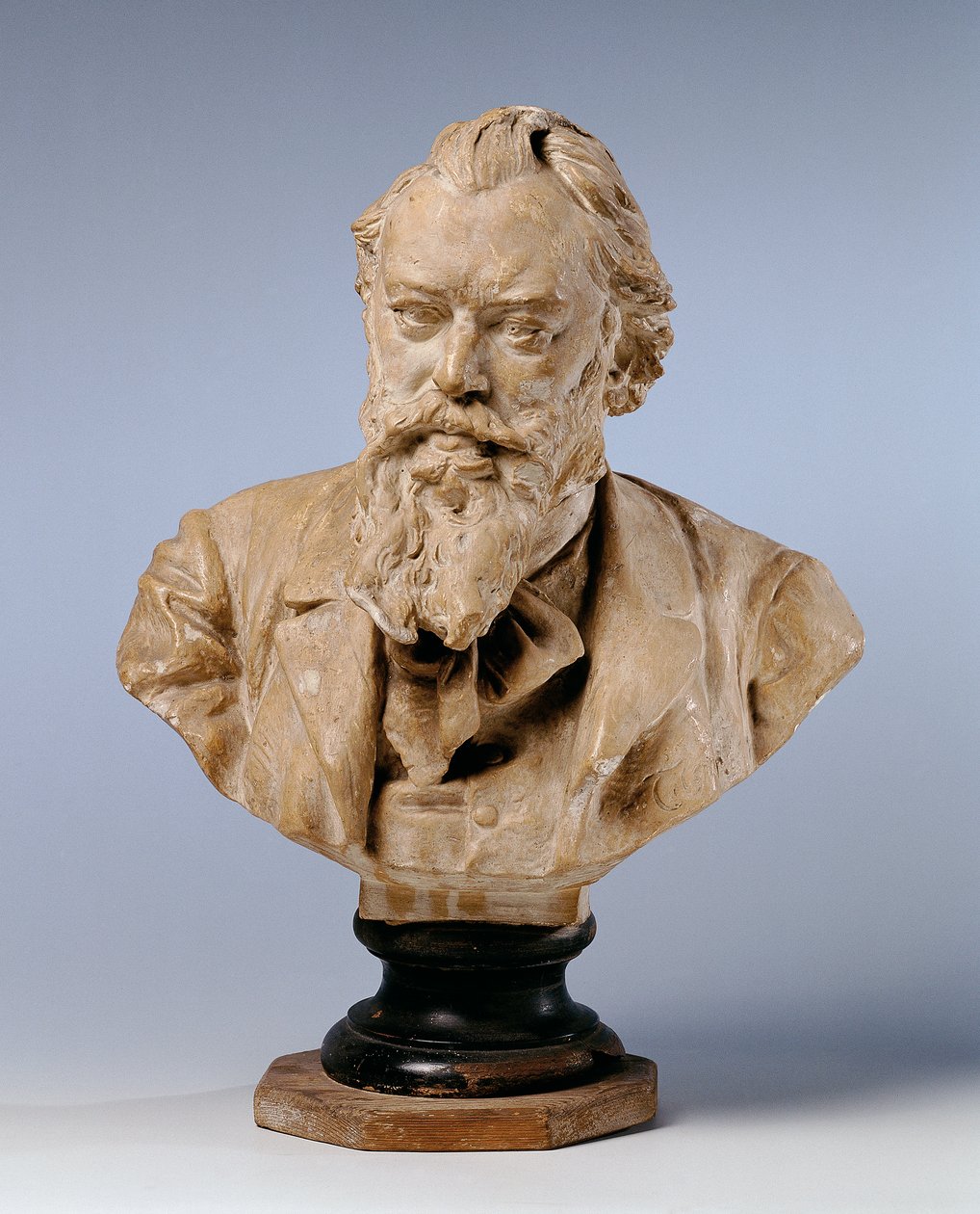 De componist Johannes Brahms door Viktor Oskar Tilgner