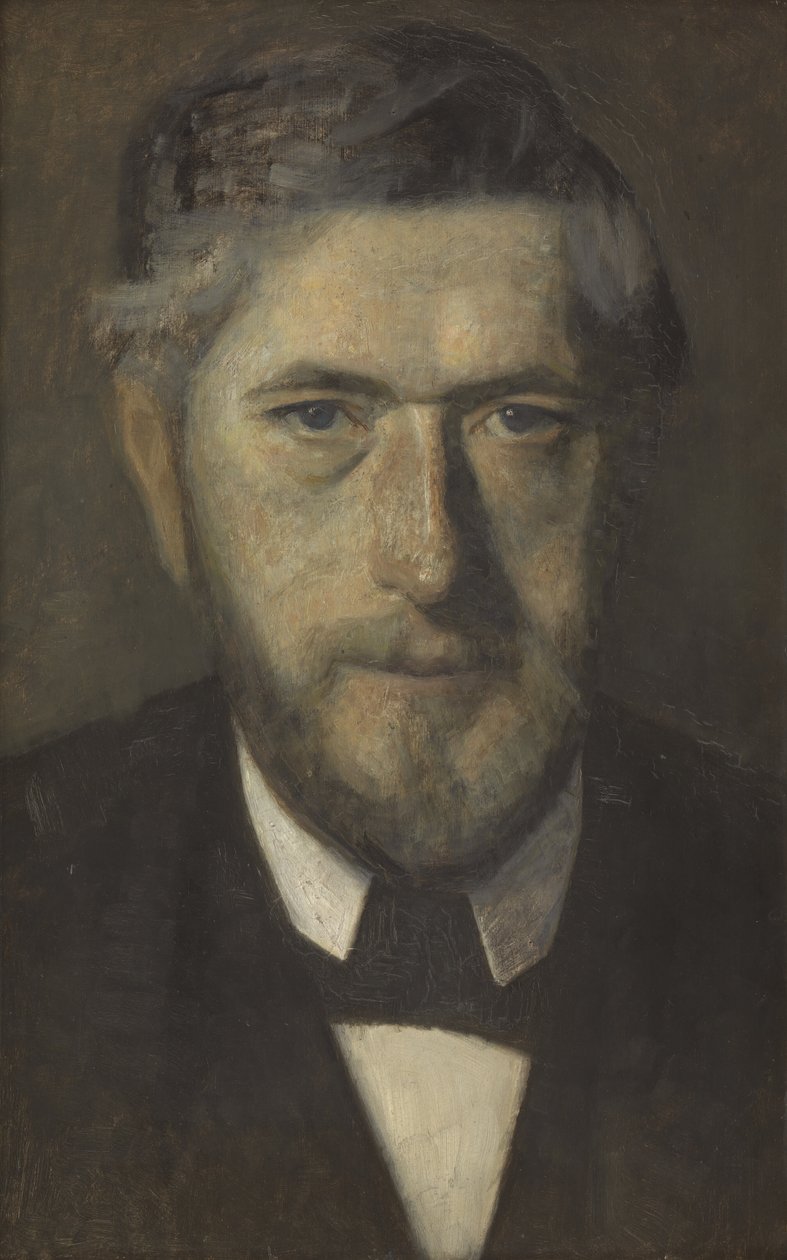 Jens Ferdinand Willumsen. Studie voor Vijf Portretten door Vilhelm Hammershøi