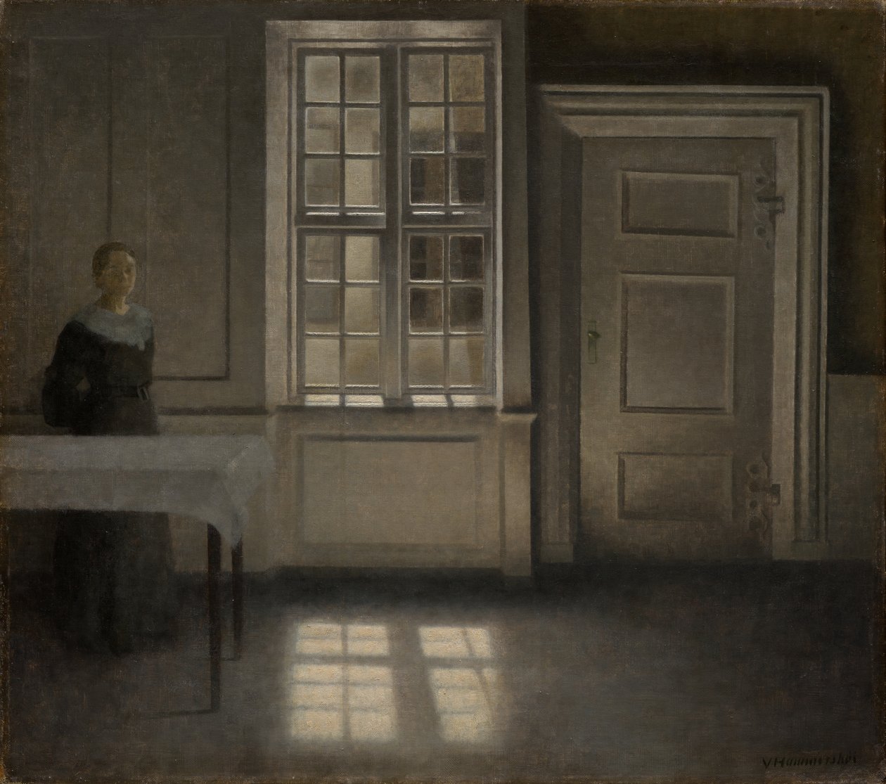 Strandgade, Sunshine door Vilhelm Hammershøi