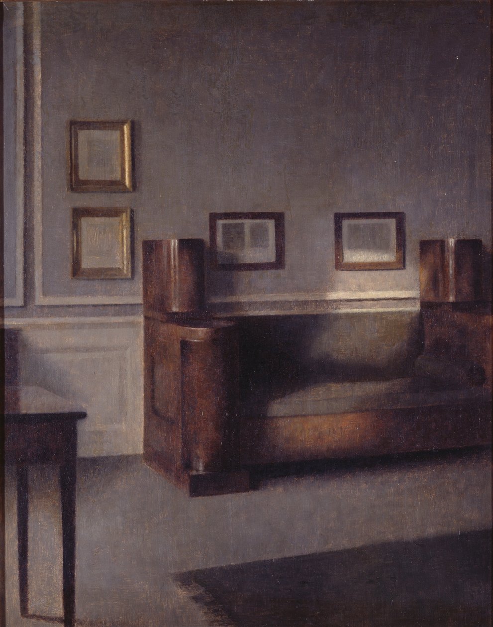 Interieurfoto door Vilhelm Hammershøi