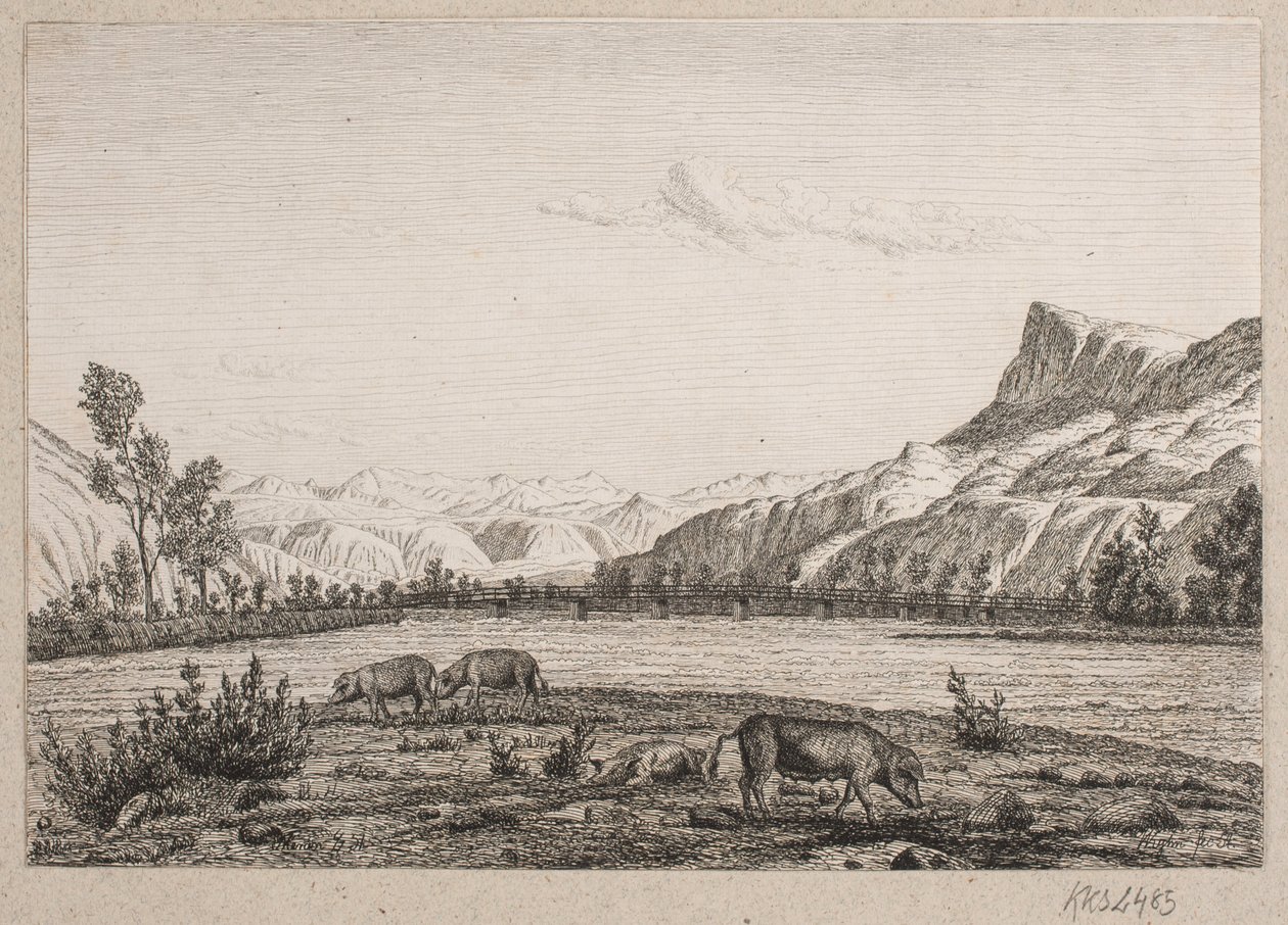 Berggebied in Tirol door Vilhelm Kyhn