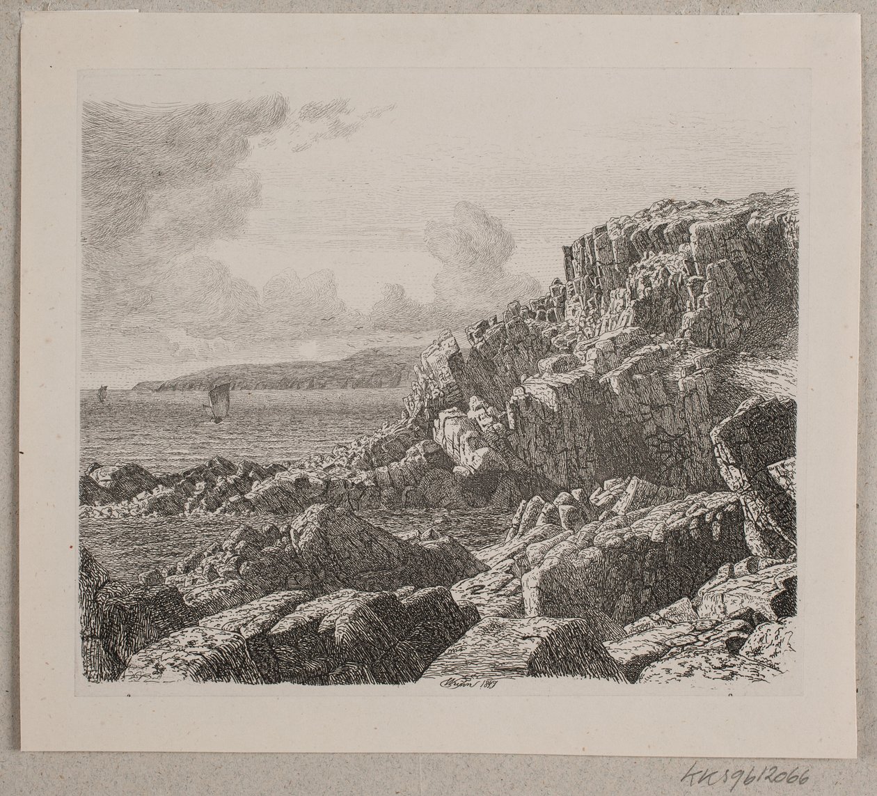 Kustpartij van Bornholm door Vilhelm Kyhn