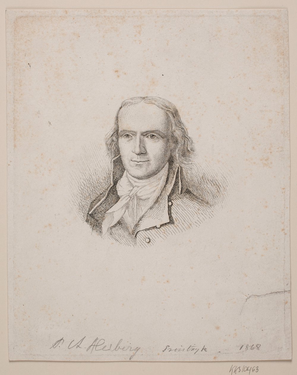 Portret van P. A. Heiberg door Vilhelm Kyhn