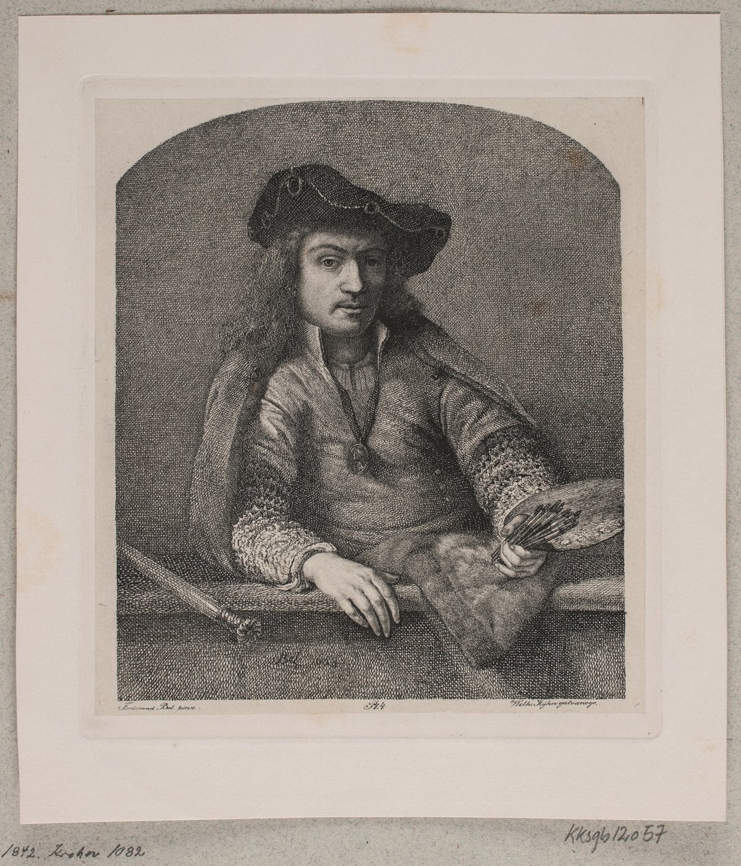 Zelfportret van Ferdinand Bol door Vilhelm Kyhn