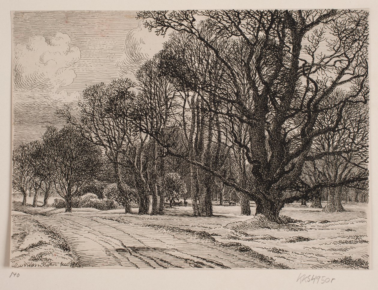 Winter in het bos door Vilhelm Kyhn