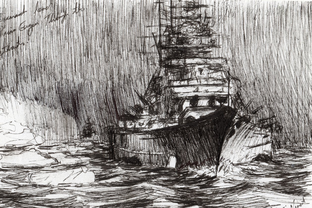 Bismarck (inkt) bij Groenland, 2005 door Vincent Alexander Booth