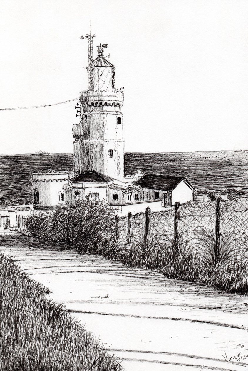 Vuurtoren Isle of Wight, 2010 door Vincent Alexander Booth