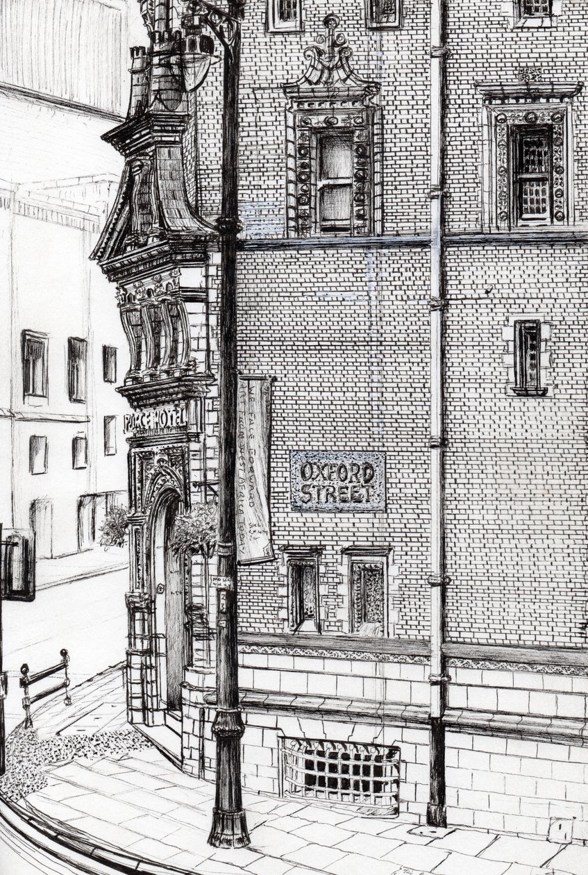 Palace Hotel, Oxford Street, Manchester door Vincent Alexander Booth