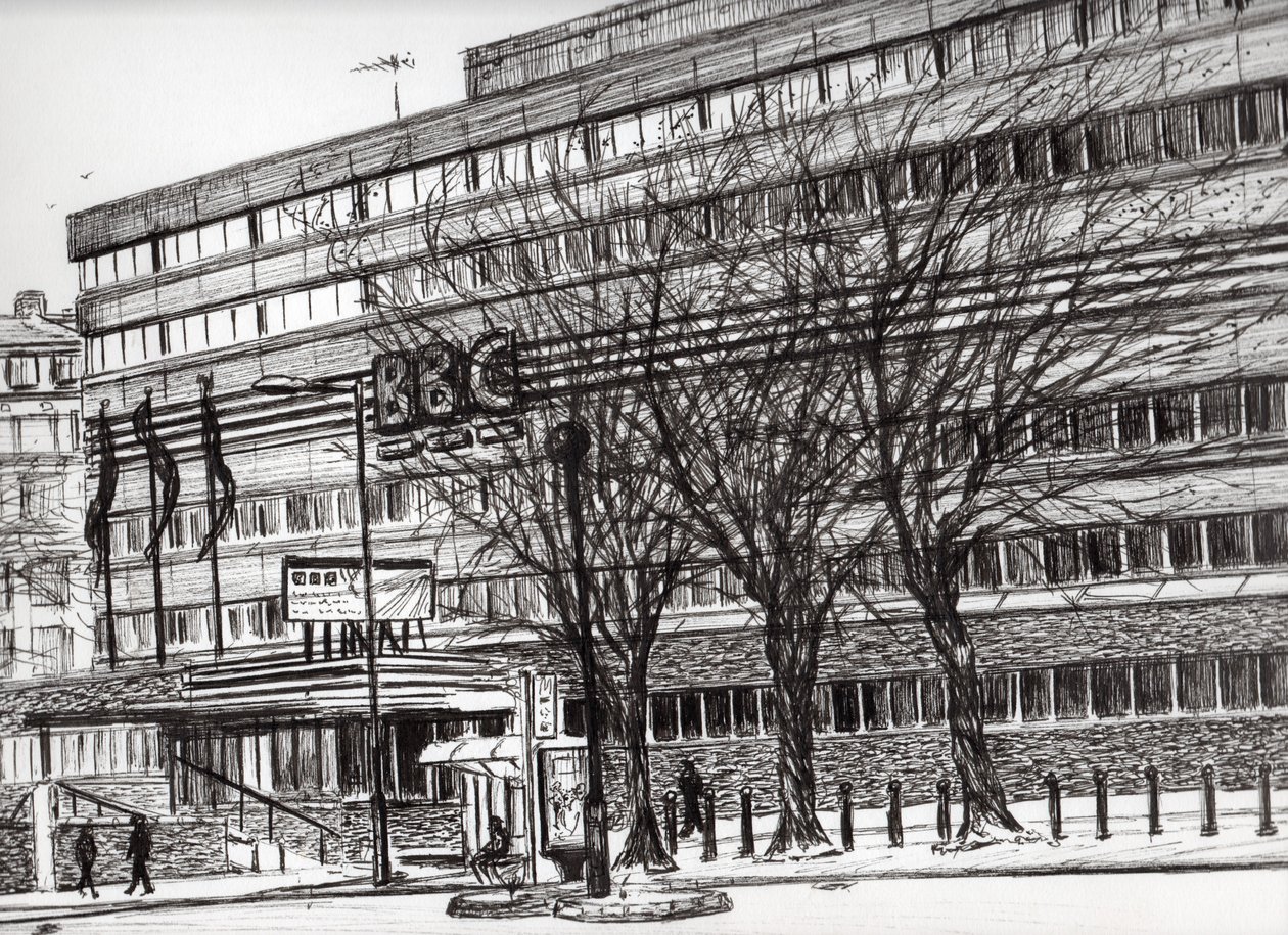 Het Oude BBC Oxford Road Manchester, 2011 door Vincent Alexander Booth