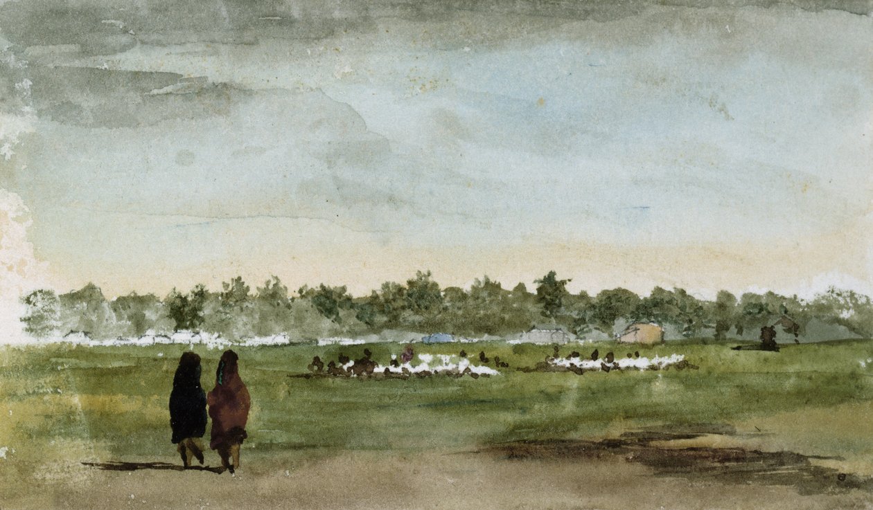 Osage renbaan, Zuid-Kansas, 1869-71 door Vincent Colyer