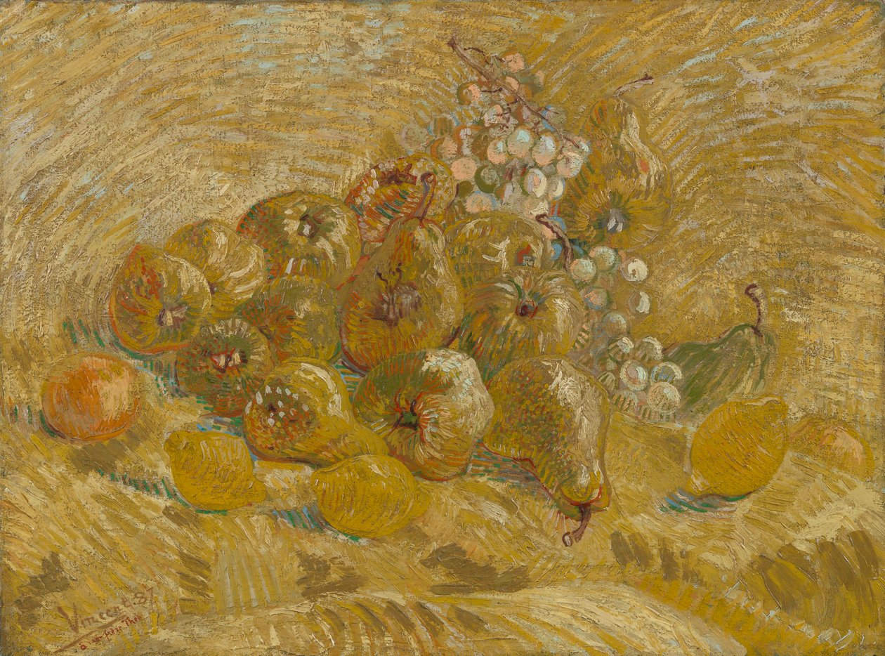 Kweeperen, Citroenen, Peren en Druiven door Vincent van Gogh