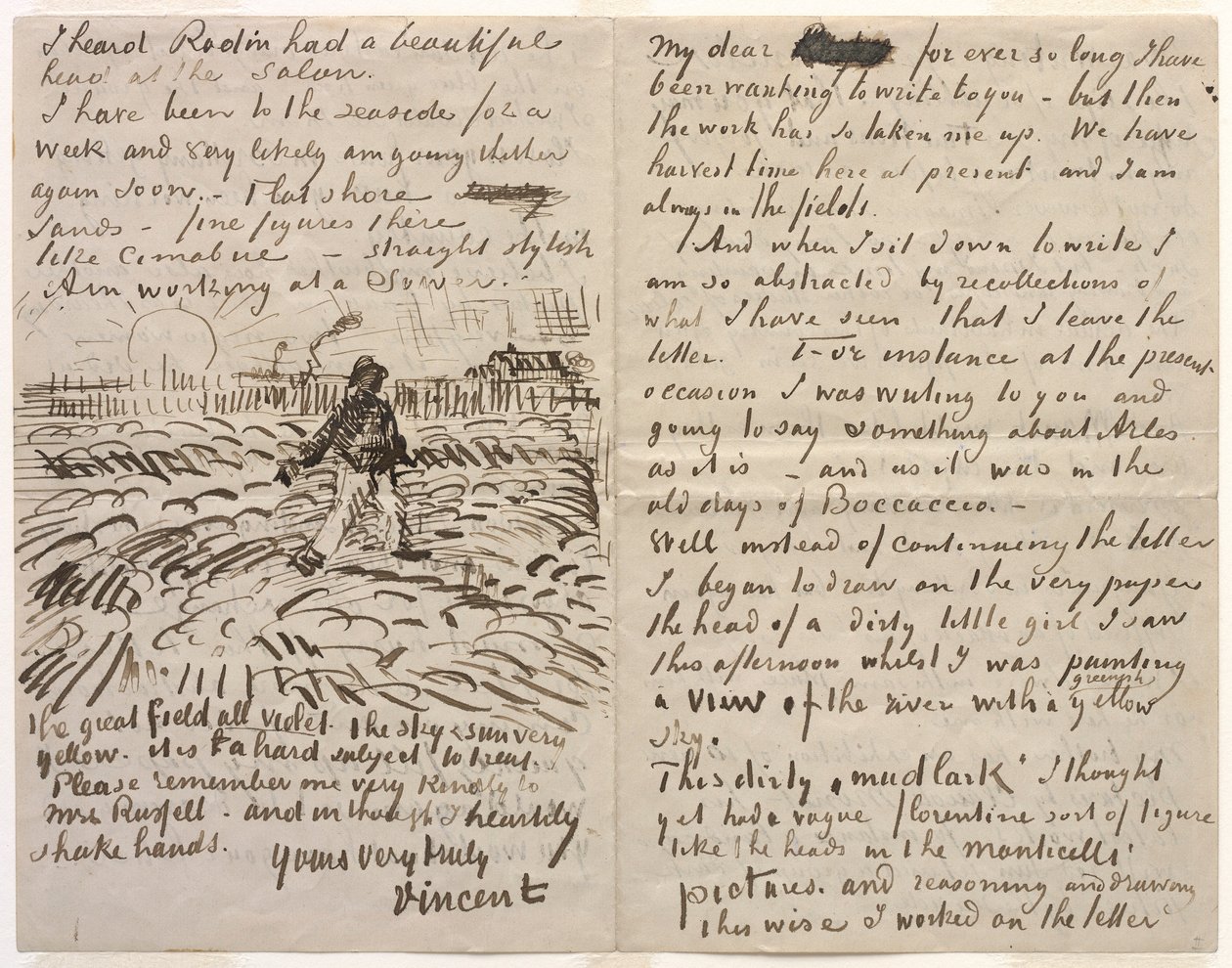 Brief aan John Peter Russell door Vincent van Gogh